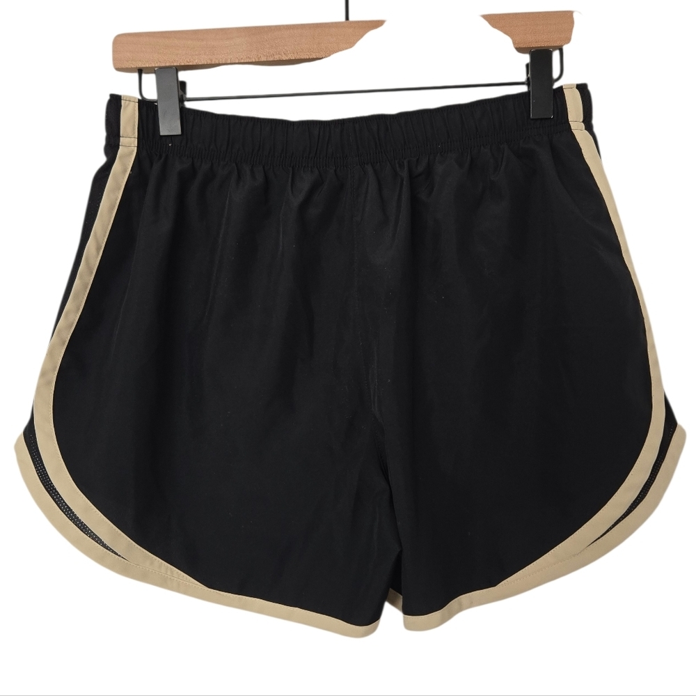 Nike Women's Black Shorts with Gold Trim Size Medium - Picture 2 of 4